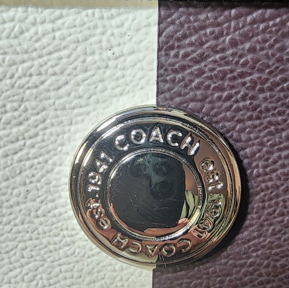 Coach Chelsea Heritage Stripe F14477 Signature Shoulder Handbag EUC - Picture 11 of 17